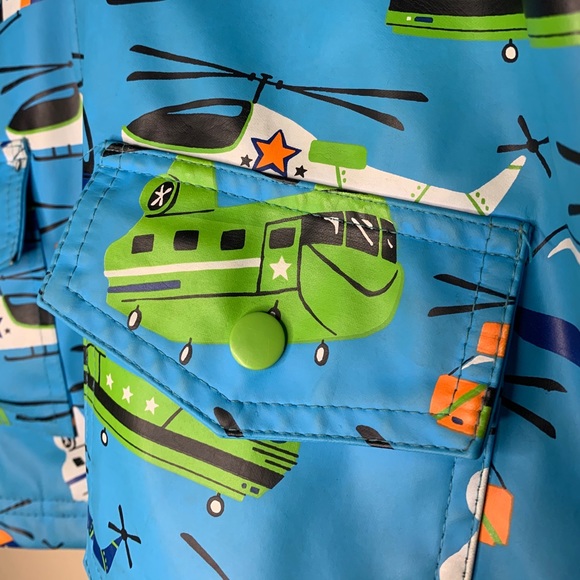 🔴 SOLD - Hatley Helicopter Raincoat Size 6 - Picture 2 of 12